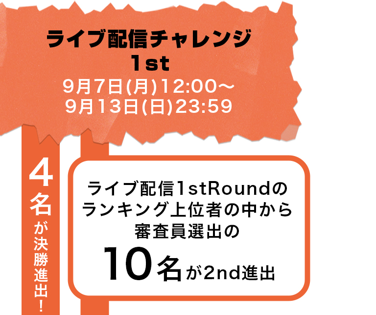 ライブ配信チャレンジ1st